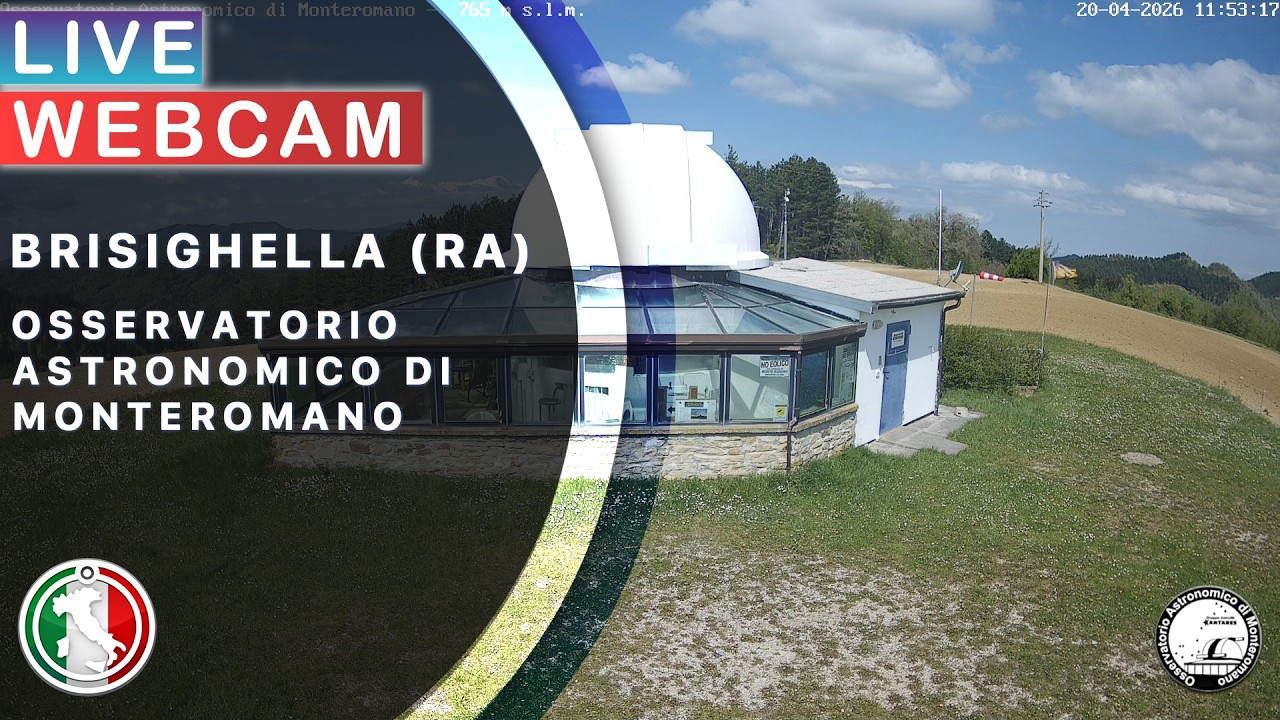 Live webcam view of Monteromano Astronomical Observatory