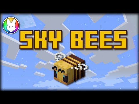 Insane Sky Bees in Minecraft Modpack!! 🐝🔥