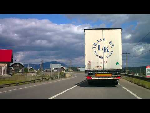 Road Traveling Time Lapse Muresenii Bargaului - Vatra Dornei