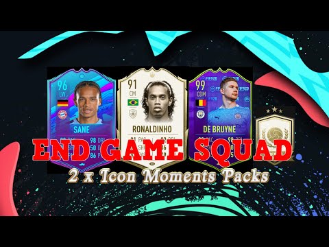 FIFA 20 - END GAME SQUAD + 2 x ICON MOMENTS PACKS!!