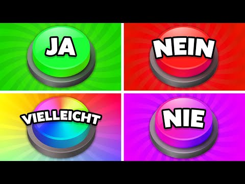 Wähle einen Button - JA oder NEIN oder VIELLEICHT oder NIE! 🟢🔴🟡🟣