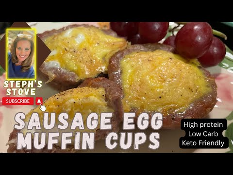 Sausage Egg Muffin Cups - High Protein, Low Carb & Keto Friendly - Steph’s Stove