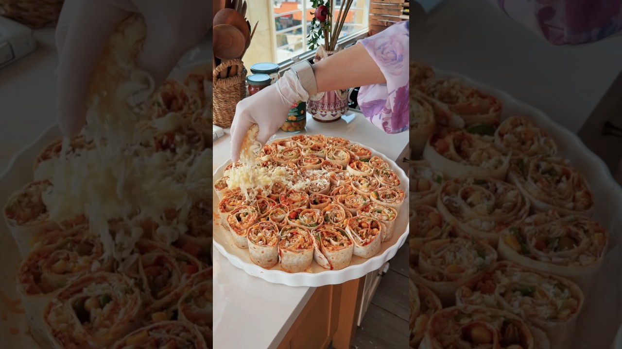 Tortilla pizza rolls ‪@aldurra2673‬ 🍕
