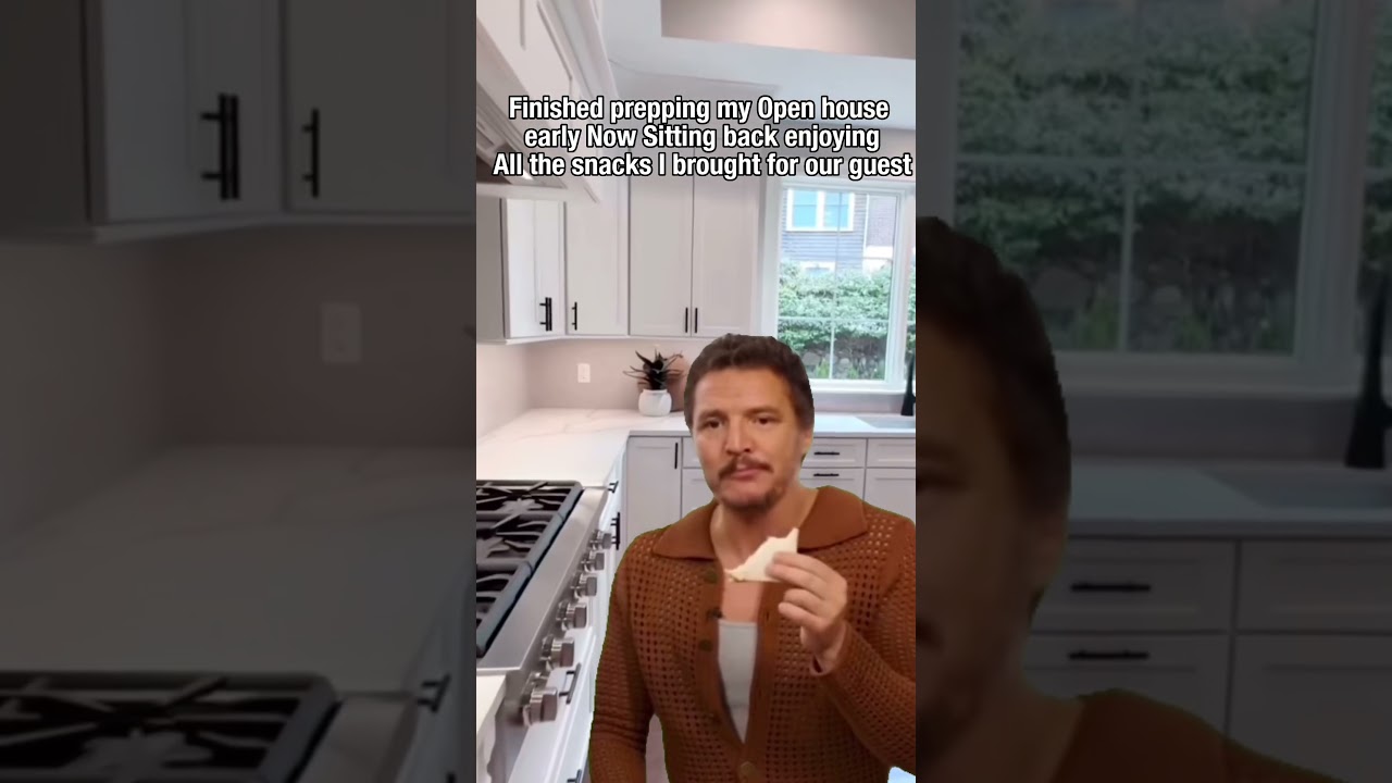 Realtor at open house #snacks #realtorlife #openhouse #homebuying #humor