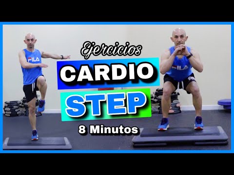 Rutina para ADELGAZAR RAPIDO | Cardio Step 8 Minutos | NatyGlossGym