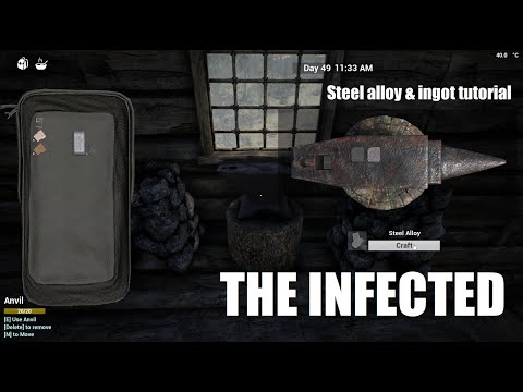 The Infected - How to make the new steel alloy and steel ingot tutorial