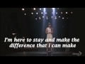 Glee - I Won't Give Up (Lyrics)