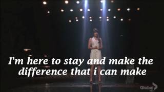 Glee - I Won&#39;t Give Up (Lyrics)