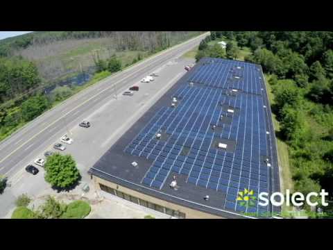 Solect Energy Solar Installation - Drone fly over