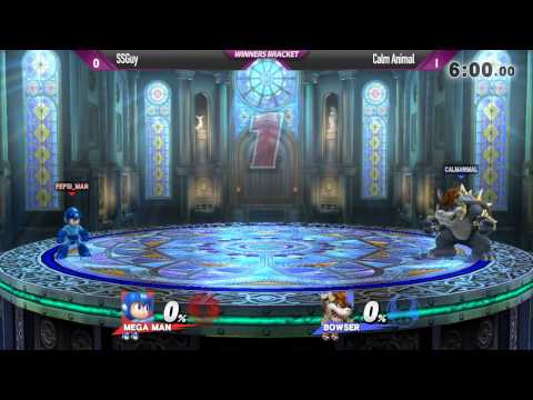 Shockwave 14 Smash 4 -  SSGuy (Mega Man) vs Calm Animal (Bowser) - Winners Bracket