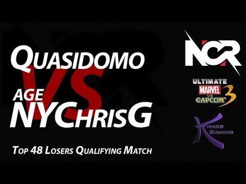 NCR11  UMvC3 T48 LQM - Quasidomo (SKR_X23_DRD) vs AGE NYChrisG (MOR_DRD_VER)