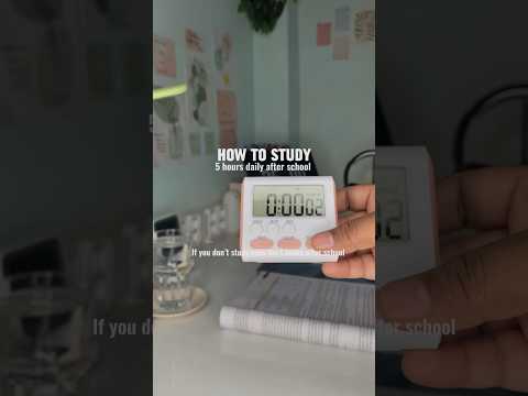 How to study 5 hours after school 📚📚? #studymotivation #shorts