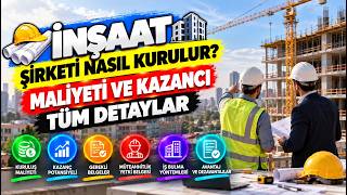 İnşaat Şirketi Kurmak: Maliyeti, Sermayesi, Kazancı ve Müteahhitlik Şartları
