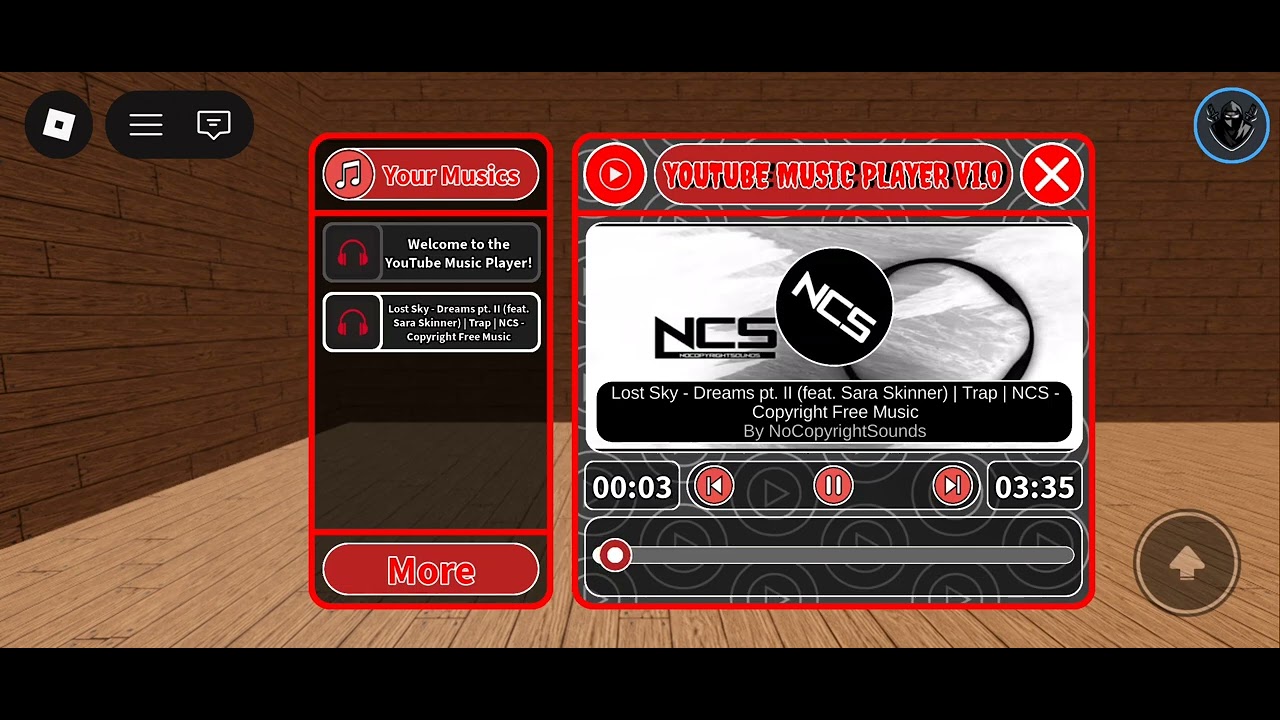 YouTube Music Player - Roblox Script keyless