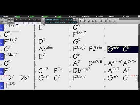BACKING TRACK - WHEN DAY IS DONE (B G Da Sylva, Robert Katscher) F 130 BPM SWING