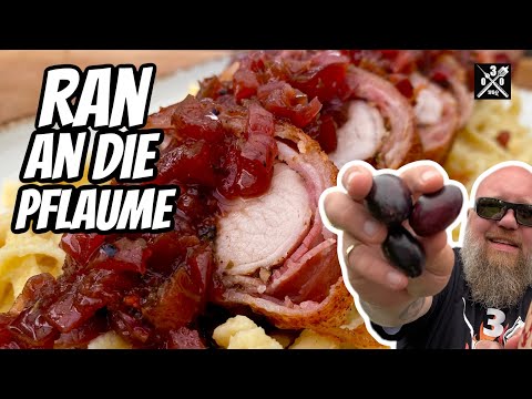 Bacon Schweinefilet mit Winter Pflaume Unfassbar LECKER - 030 BBQ
