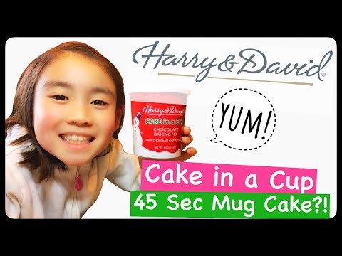 I made 45 second “Cake in a Cup” by Harry and David