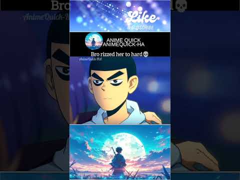 Bro rizz her to hard💀