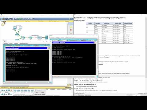 Cisco RnS - Lab 11.3.1.4 Packet Tracer - Verifying and Troubleshooting NAT Configurations