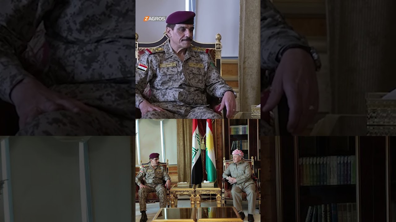 فيديو | الرئيس مسعود بارزاني يستقبل رئيس أركان الجيش العراقي