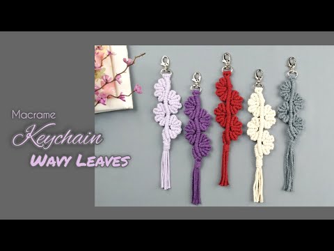 Makrama Brelok Faliste Liście | Łatwy samouczek dla początkujących