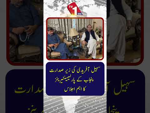 سہیل آفریدی کی زیرِ صدارت پنجاب کے اراکینِ پارلیمنٹ کا اہم اجلاس منعقد ہوا