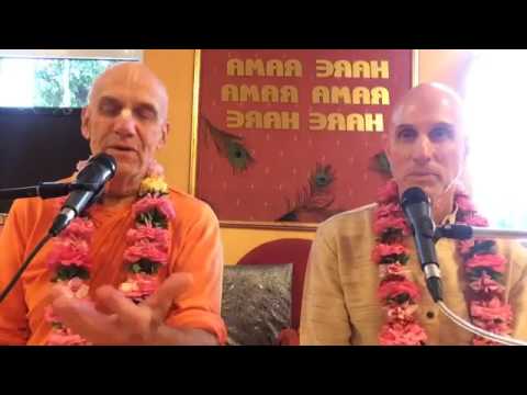 His Holiness Trivikrama Swami Maharaj and His Grace Mahatma Prabhu speak about Srila Prabhupada