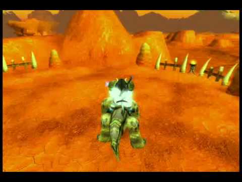 World of warcraft - level 38 shaman walks on a haunted path