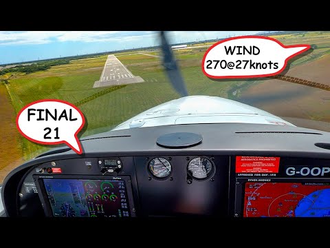 Dealing with unfavourable GUSTY CROSSWINDS in a SMALL aircraft