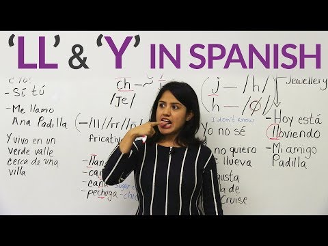 The letters LL and Y in Spanish Video