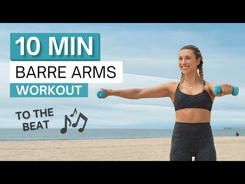 10 min BARRE ARMS WORKOUT | To the Beat ♫ | Light Dumbbells
