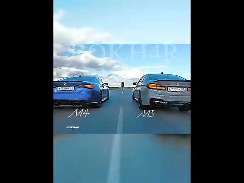 BMW M5 compitition Vs BMW M4 Compititipn #sportscar #drag race