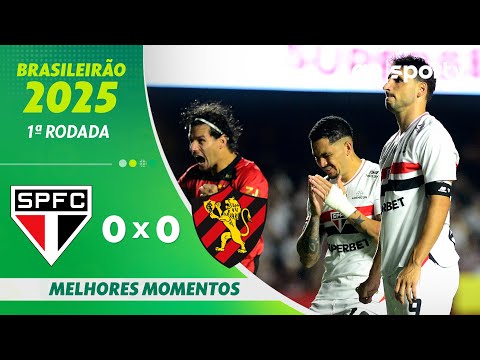Gols e lances de São Paulo x Sport