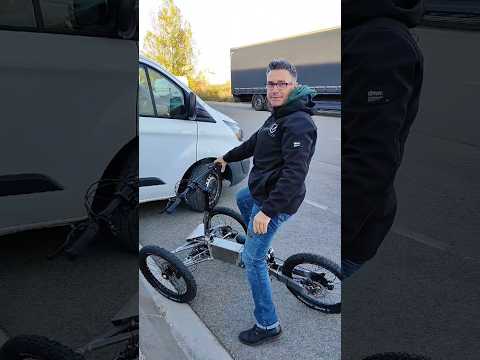 ETNNIC FULL SUSPENSION TRIKE first tests. #electrictrike #bafang #reversetricycle #triciclo #trike