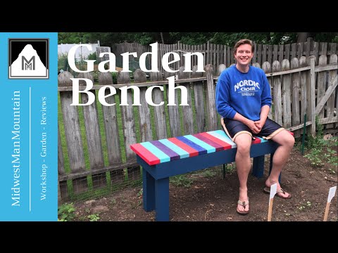 How to Build this Colorful Garden Bench!
