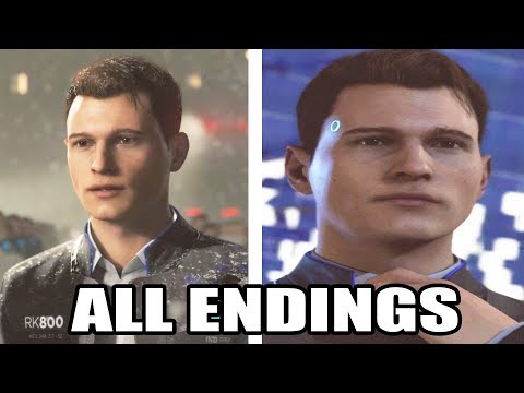 All Connor Endings - Detroit Become Human
