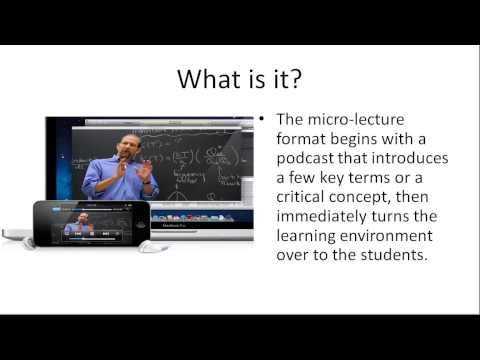 Micro-lecture on Micro-Lectures