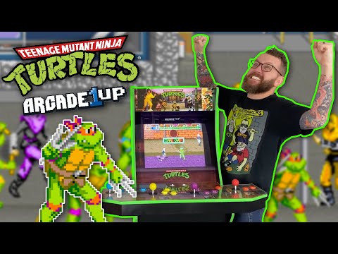 I got a Teenage Mutant Ninja Turtles Arcade 1up Cabinet! (Gameplay & Review)