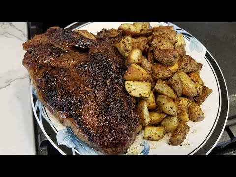 Father’s Day Recipe: Perfect T-Bone Steak with Herb Butter Roasted Potatoes