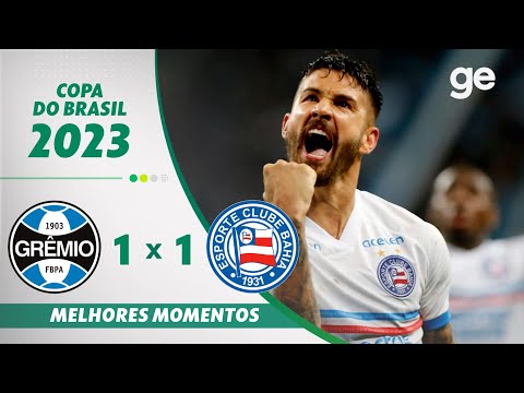 Gols e lances de Grêmio x Bahia