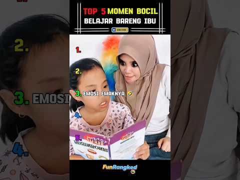 Top 5 Momen Lucu Bocil Belajar Bareng Ibu 😅😂