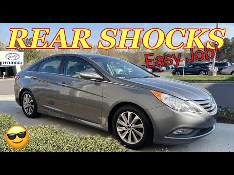 HYUNDAI SONATA REAR SHOCK REPLACEMENT - How To Remove and Install Shocks on a Hyundai Sonata. Easy!