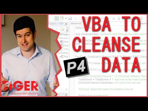 Excel VBA to Cleanse Data 4/5 - Excel Visual Basic (VBA) for Beginners