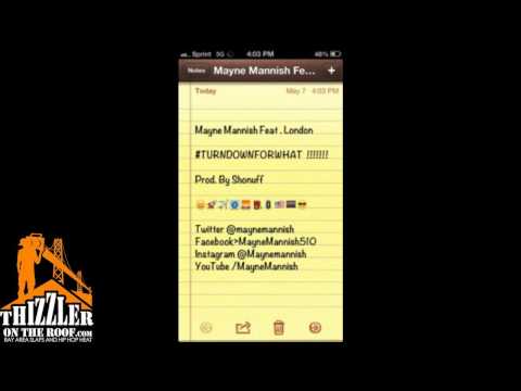 Mayne Mannish - #TURNDOWNFORWHAT (Prod. Shonuff) [Thizzler.com]