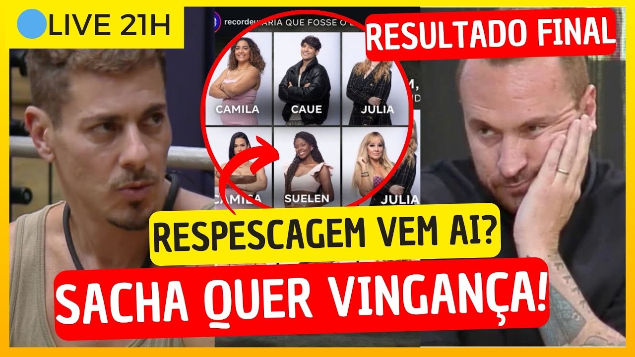 🚨REPESCAGEM vira POLÊMICA! Sacha TOMA DECISÃO DRÁSTICA contra Gizelly; Ze Love PODE SER ELIMINADO
