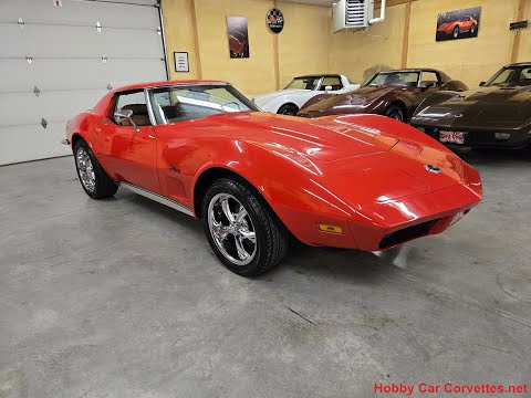 1973 Red Corvette Stingray 4spd - Chevy Corvette Classics