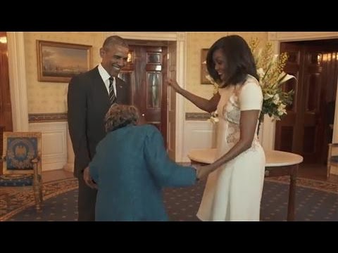 106-Year-Old Dances for Joy as She Meets the Obamas