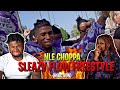 NLE Choppa Sleazy Flow Freestyle Official Music Video REACTION
