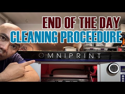 DAILY CLEANING PROCEDURE FOR THE OMNIPRINT OMNIDTF PRINTER (S:10/Vlog 27)