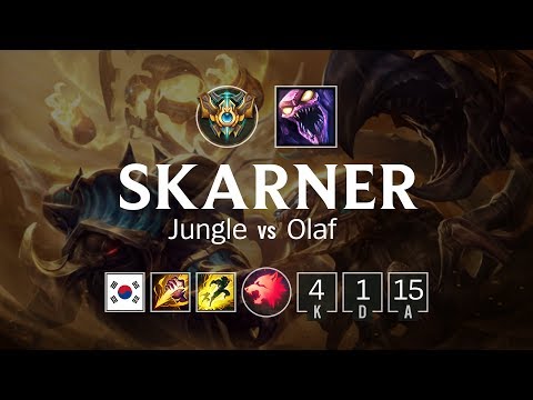 Skarner Jungle vs Olaf - KR Challenger Patch 8.13